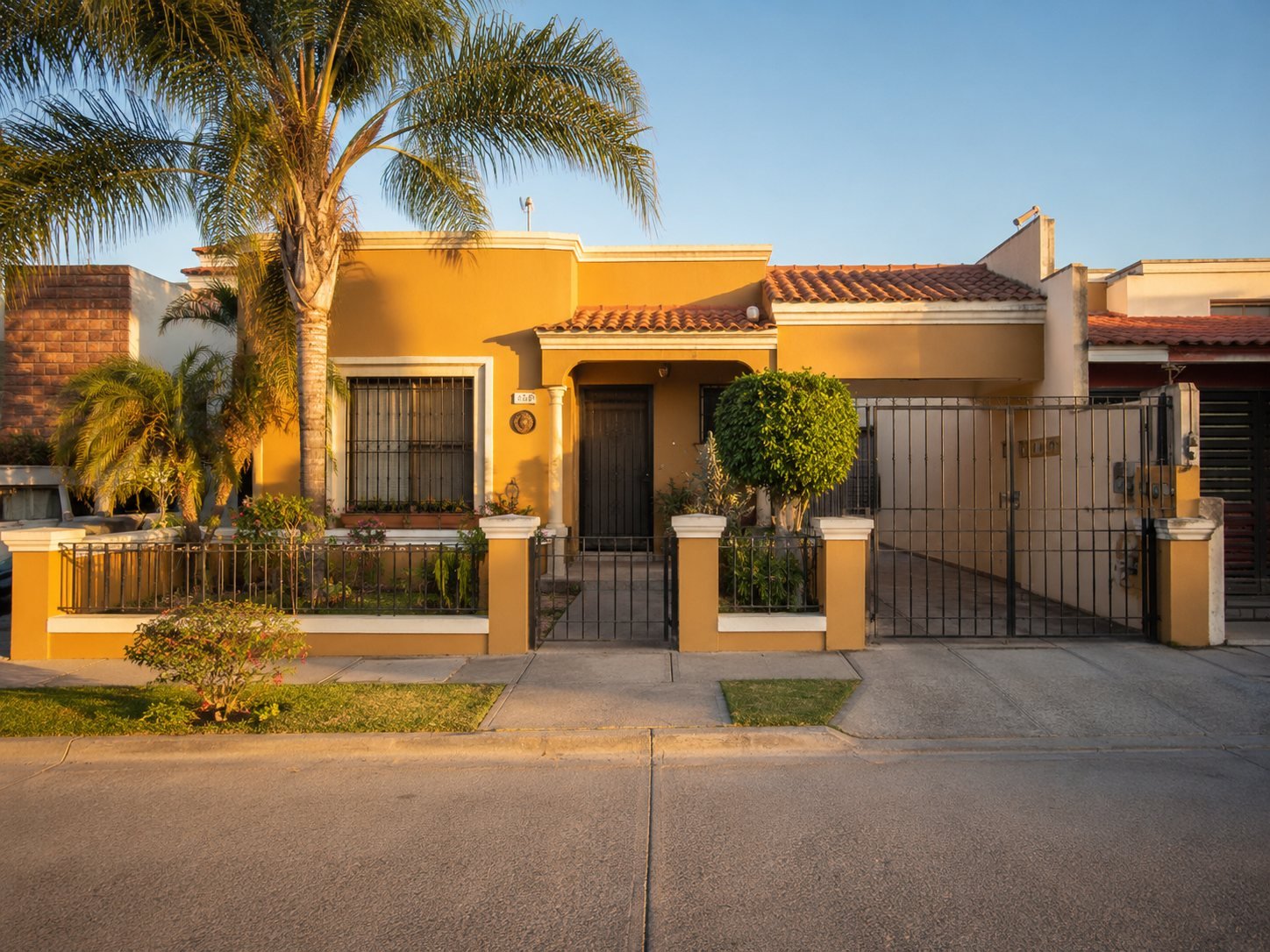 Fachada de una casa en Guadalajara, del sitio de Inmobiliaria Sánchez Reyes